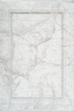 L2 Decor Karizma Area Rug 5' x 8' with Underpad - Grey, White