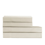 Cotton House 100% Cotton Pima King Sheet Set - 500 Thread Count Pumie Stone Beige