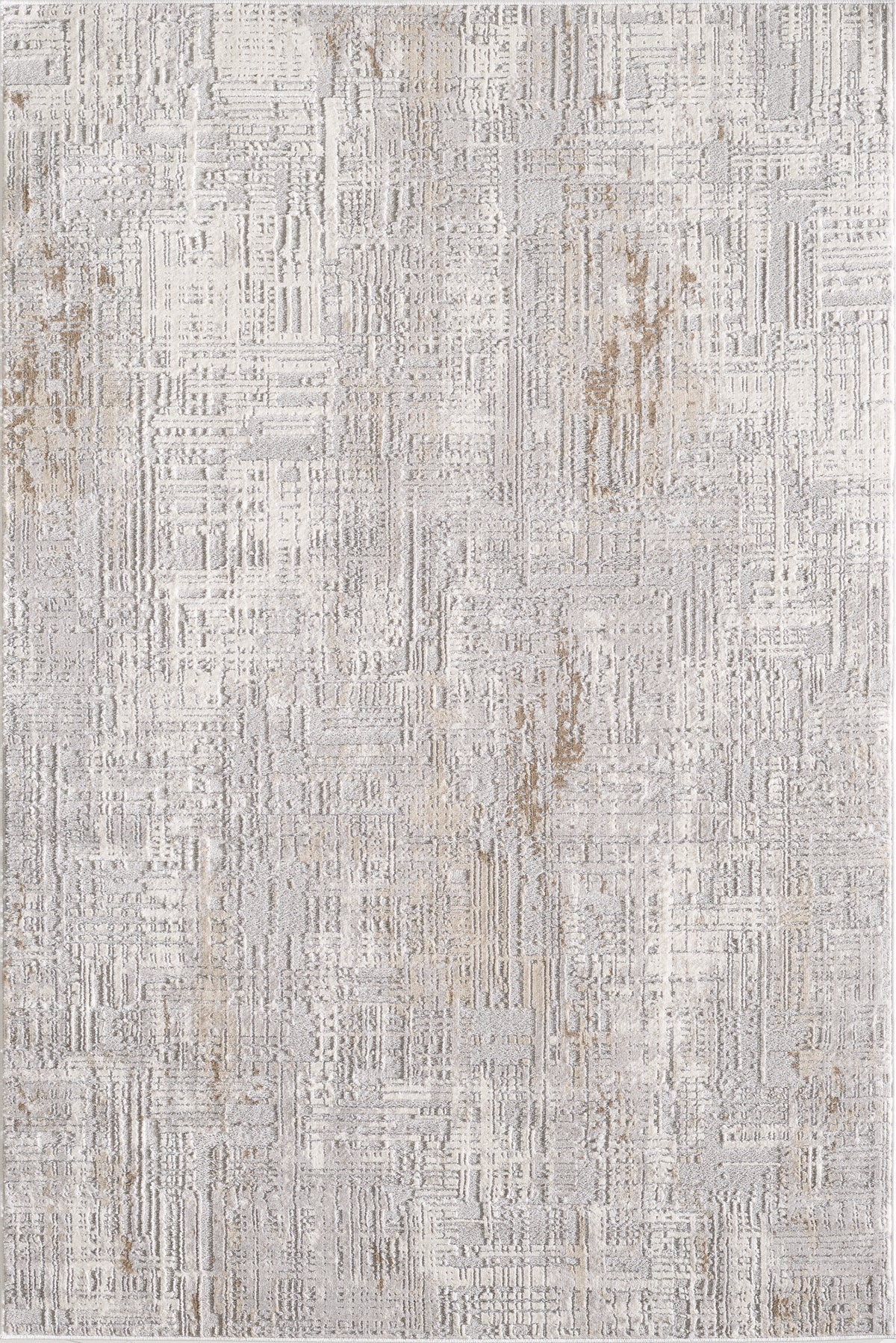L2 Decor Symphony Area Rug 5' x 8' with Underpad - Grey, Grey