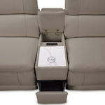 Ajax Leather 6-Piece Dual Power Reclining Sectional - Stone