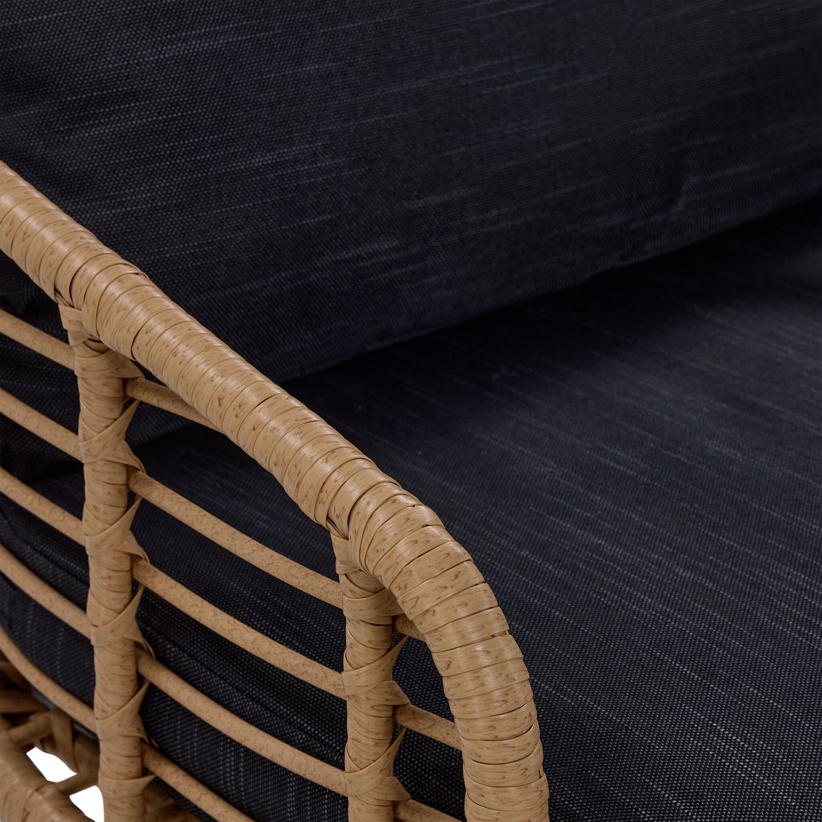 Belize 4 - Piece Outdoor Conversation Set - Beige & Black