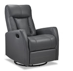 Bronco Swivel Glider Recliner - Dark Grey