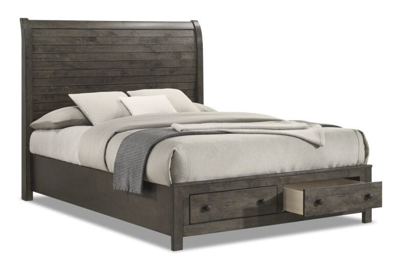 Cabin 3-Piece Queen Storage Bed - Grey