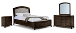 Camelot 6 - Piece King Storage Bedroom Package - Coffee Bean