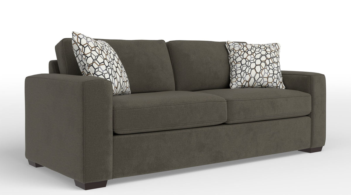 Celeste Queen Sofa Bed with Innerspring Mattress - Arlo Brown