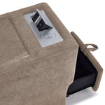 Feeling Connected - Connex 3-Piece Modular Sectional with Chaise and Drawer Console -Beige