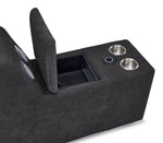 Feeling Connected - Connex 6-Piece Modular Sectional with Storage Console - Dark Grey