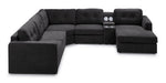 Feeling Connected - Connex 6-Piece Modular Sectional with Storage Console - Dark Grey