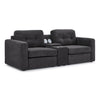 Feeling Connected - Connex 3-Piece Modular Chair with Storage Console - Dark Grey