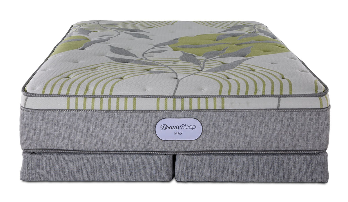 In Full Bloom - BeautySleep Max Drift Euro Top Medium Queen Mattress and Low Profile Split Boxspring Set