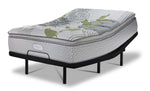 Beautyrest Max+ Valley Pillow Top Medium Queen Mattress and L2 Motion Pro Adjustable Base