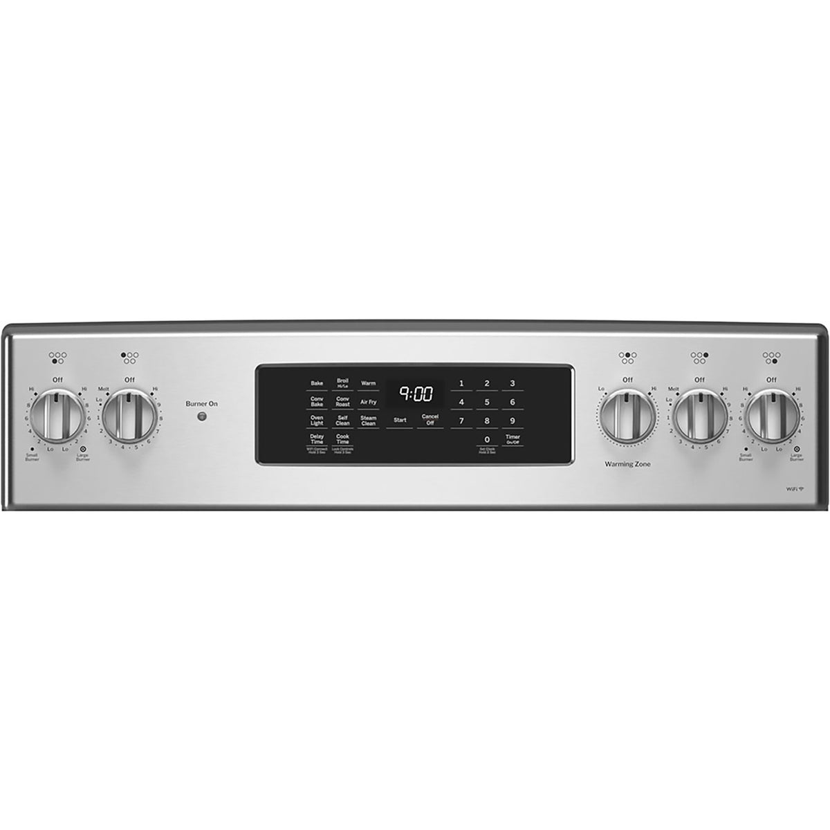 GE Profile Fingerprint Resistant Stainless Steel Freestanding Electric Range with True Convection & No-Preheat Air Fry (6.2 cu.ft.)- PCB900YVFS