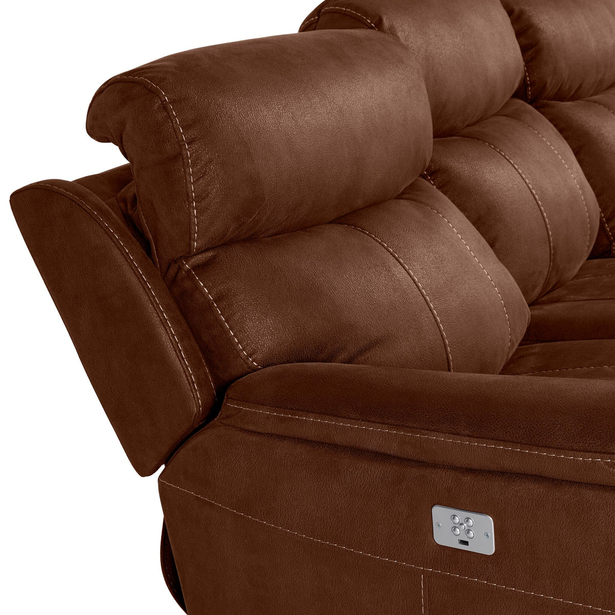 Haven Dual Power Reclining Sofa, Loveseat and Recliner Set - Mocha