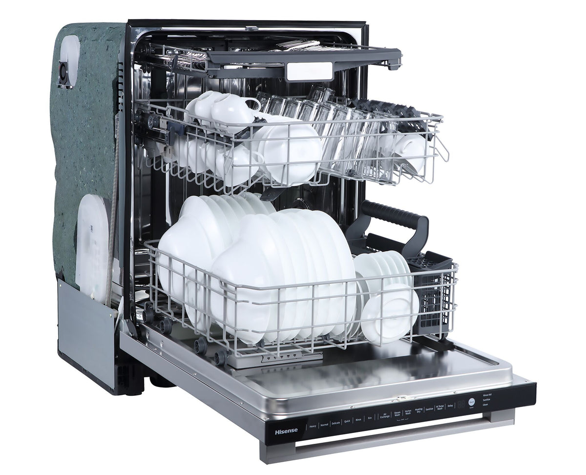Hisense Stainless Steel Built-In Dishwasher with Third Rack - HDW63314SS