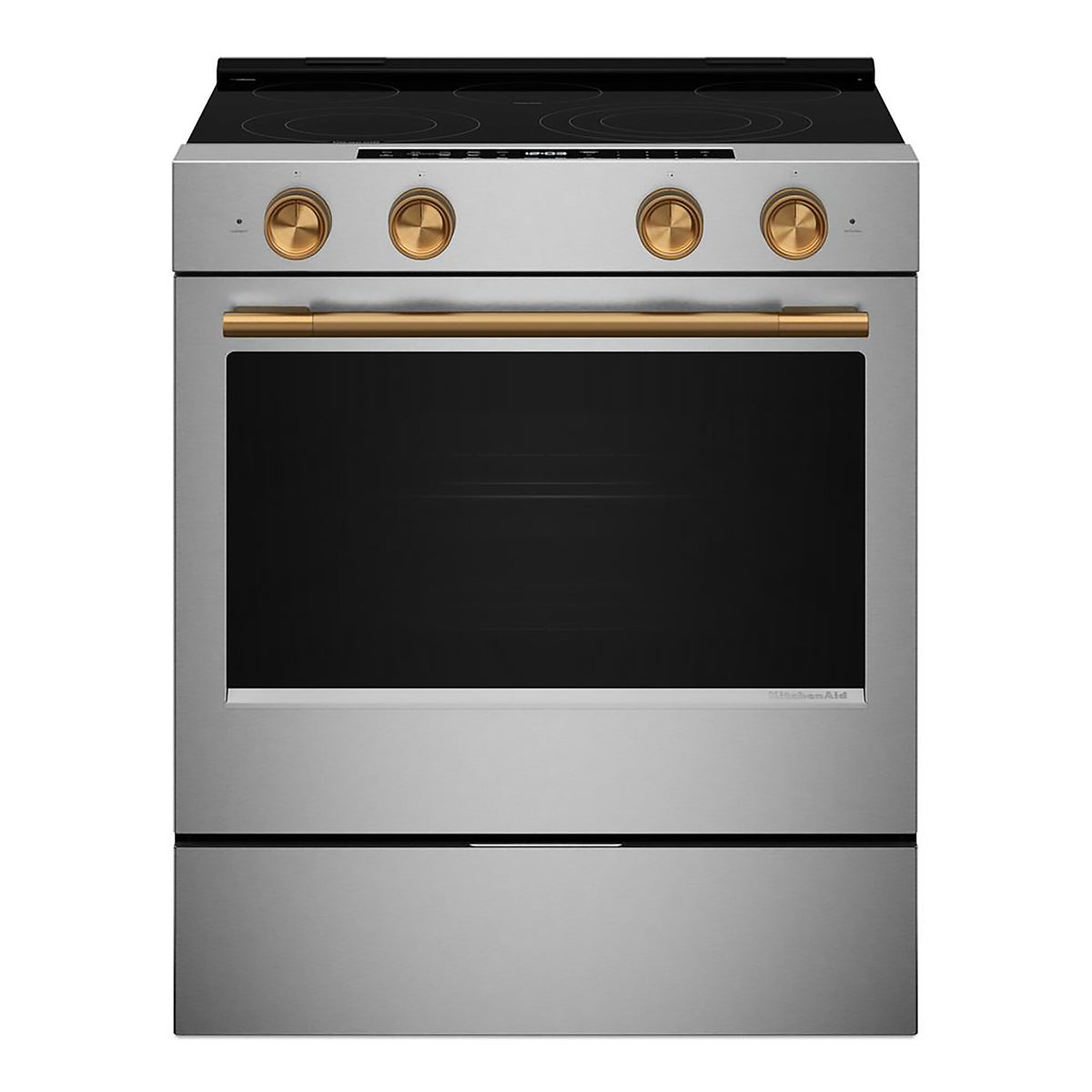 KitchenAid Fingerprint Resistant Stainless Steel Slide-In Electric Convection Range (5.3 cu.ft.) - YKSES530SPS