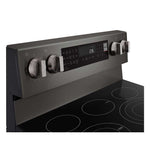 LG Smudge Resistant Black Stainless Steel Smart Electric Freestanding Range with Air Sous Vide (6.3 Cu.Ft) - LREN6325ZE