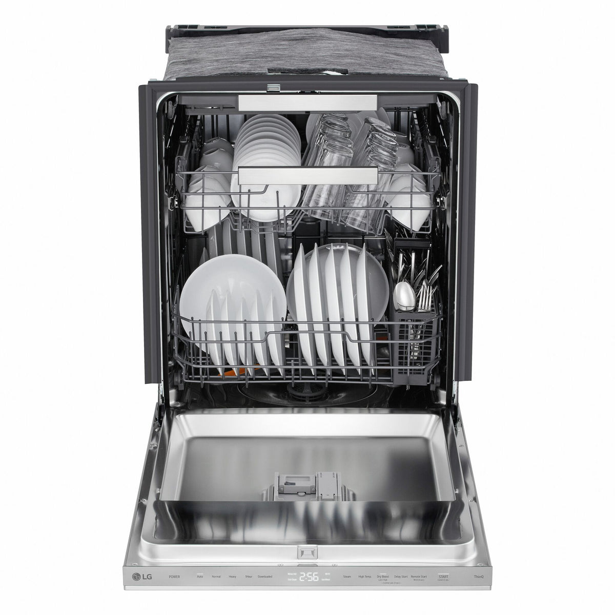 LG Smudge Resistant Stainless Steel 46dB Top Control Dishwasher with FlushFit™ Design, QuadWash® Pro and AutoVentDry™ - LDNPQ555S