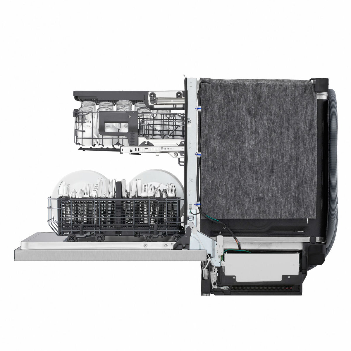 LG Smudge Resistant Stainless Steel 46dB Top Control Dishwasher with FlushFit™ Design, QuadWash® Pro and AutoVentDry™ - LDNPQ555S