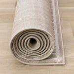 Sculpted Dunes 7'10" x 10'6" Modern Geometric Arches Pattern Area Rug - Cream, Beige