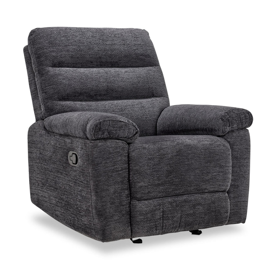 Lucie Glider Recliner - Charcoal