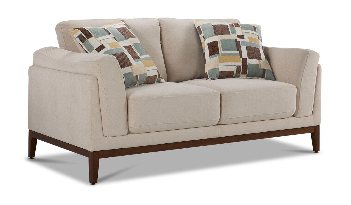 Madrid Sofa, Loveseat and Chair Set - Beige