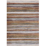 Sunset Glow 7'10" x 10'2" Striped Plush Area Rug