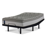 Sealy Posturepedic® Plus Sterling Milana II Luxury Plush Eurotop Queen Mattress and L2 Motion Pro Adjustable Base