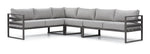 Milos 4 - Piece Outdoor Sectional - Grey