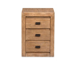 Plum Creek filing cabinet with Sierra Brown wood finish, drawer storage and locking mechanism