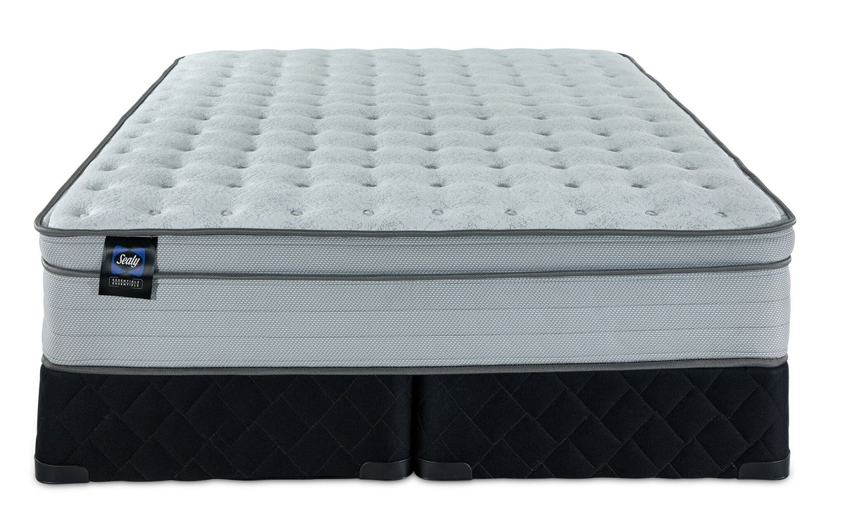 Sealy® Essentials Remy II Firm Eurotop Queen Mattress and Split Boxspring