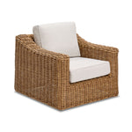 Salina Outdoor Swivel Chair - Brown