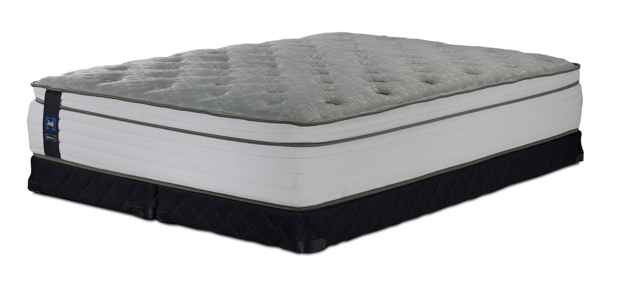 Sealy Posturepedic® Correct Comfort 4 Firm Eurotop Queen Mattress and Low Profile Split Boxspring Set