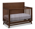 Delta Children Spencer 6-in-1 Convertible Crib - Teak Brown