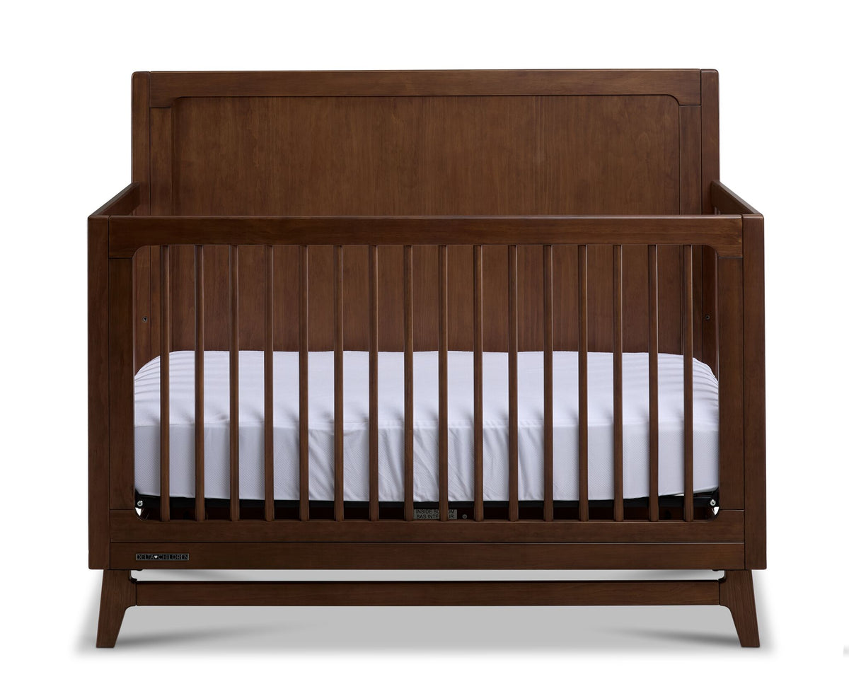 Delta Children Spencer 6-in-1 Convertible Crib - Teak Brown