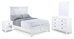 Tahoe 6-Piece Twin Bedroom Package - Sea Shell