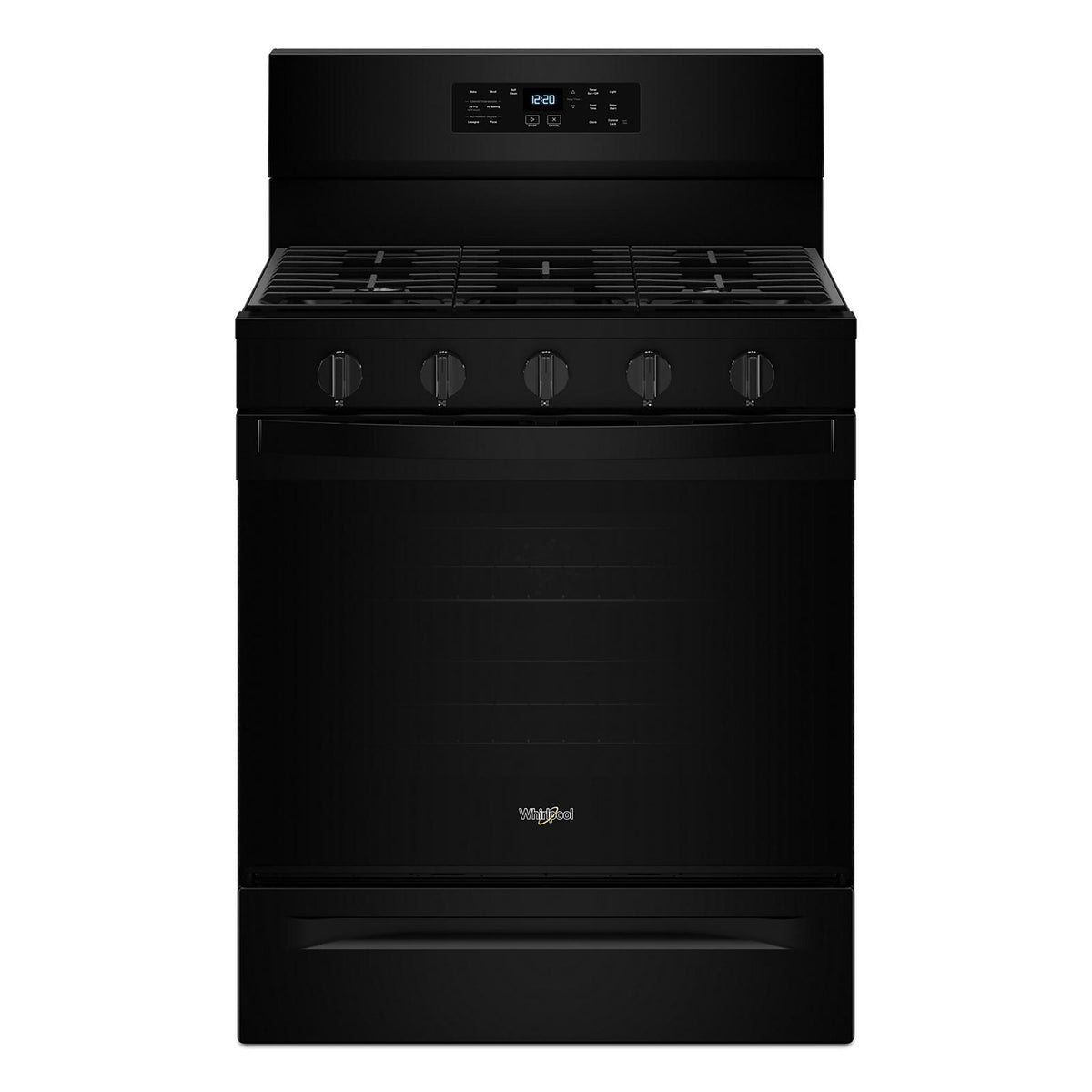 Whirlpool Black Gas Freestanding Range (5 Cu.Ft.)- WFGS5030RB