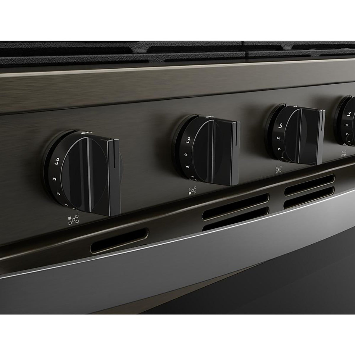 Whirlpool Print Resistant Black Stainless Gas Freestanding Range (5 Cu.Ft) - WFGS7530RV