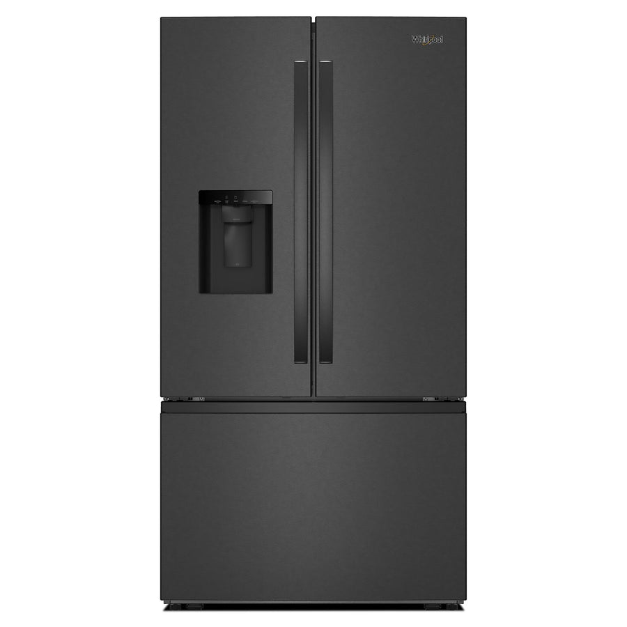 Whirlpool 36" 30 Cu. Ft. Fingerprint Resistant Black Stainless French Door Refrigerator - WRFF3536SV