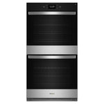 Whirlpool Fingerprint Resistant Stainless Steel Double Wall Oven (8.60 Cu Ft) - WOED7027PZ