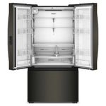 Whirlpool 36" 24 Cu. Ft. Black Stainless Steel Counter Depth French Door Refrigerator - WRFC3036RV