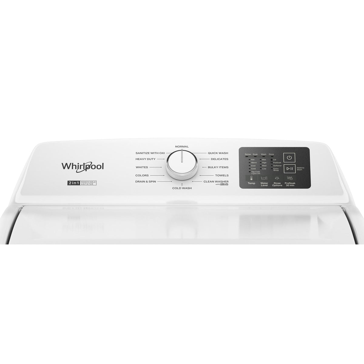 Whirlpool White Top Load Washer (4.8 Cu. Ft. IEC) - WTW4107SW