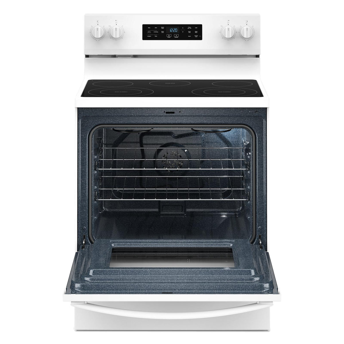 Whirlpool White Freestanding Electric Single Oven Convection Range (5.3 Cu. Ft.) - YWFES4530SW