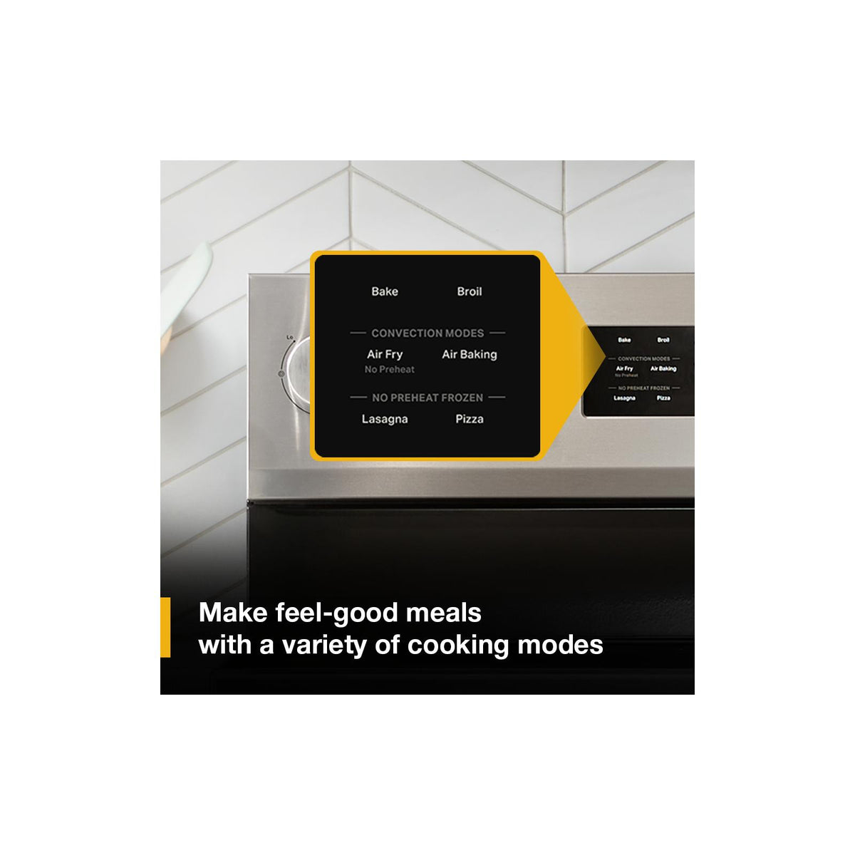 Whirlpool Black-on-Stainless Freestanding Electric Single Oven Convection Range (5.3 Cu. Ft.) - YWFES5730SV--