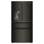 Whirlpool 36" 22.0 Cu. Ft. Black Stainless Steel Counter-Depth 4-Door French Door Refrigerator – WRMC5036RV