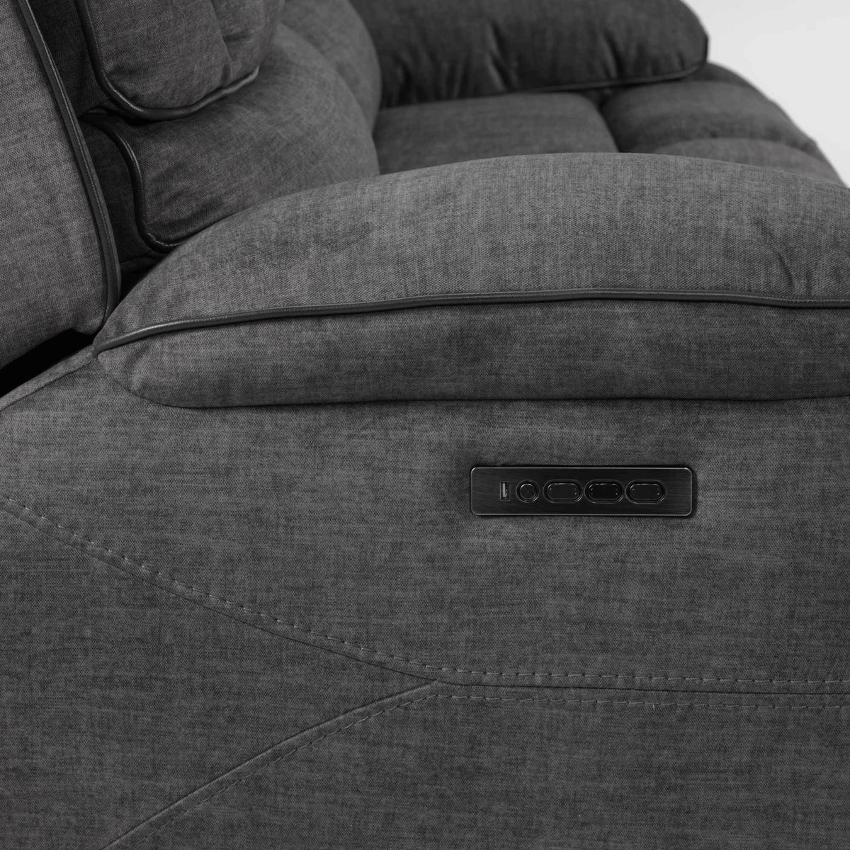 Kramer Power Reclining Sofa - Charcoal
