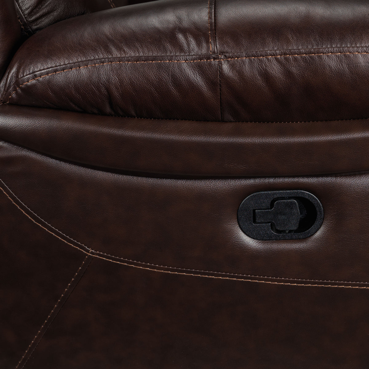 Cooper Leather Reclining Sofa and Recliner Set - Brown