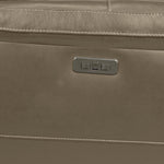 Stallion Leather Dual Power Reclining Sofa - Pebble