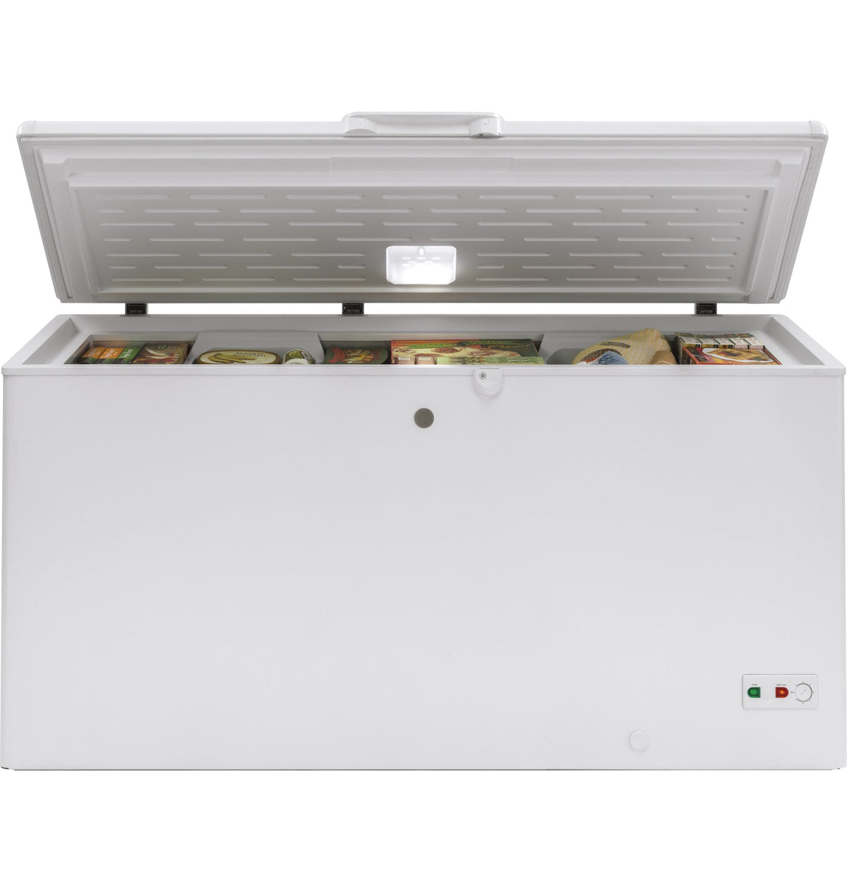 GE White Manual Defrost Chest Freezer (15.7 Cu. Ft.) - FCM16SLWW