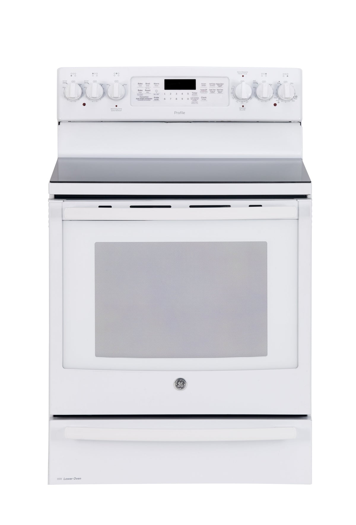 GE Profile White Freestanding Electric Range (7.2 Cu. Ft.) - PCB987DMWW