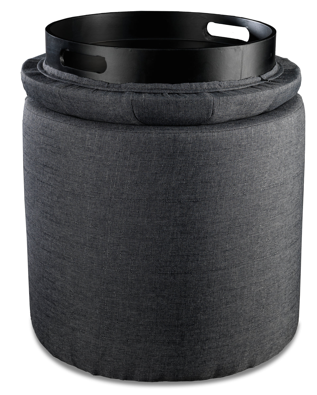 Yara Ottoman - Dark Grey
